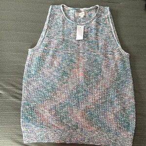 LOFT Multicolor Knit Tank Top